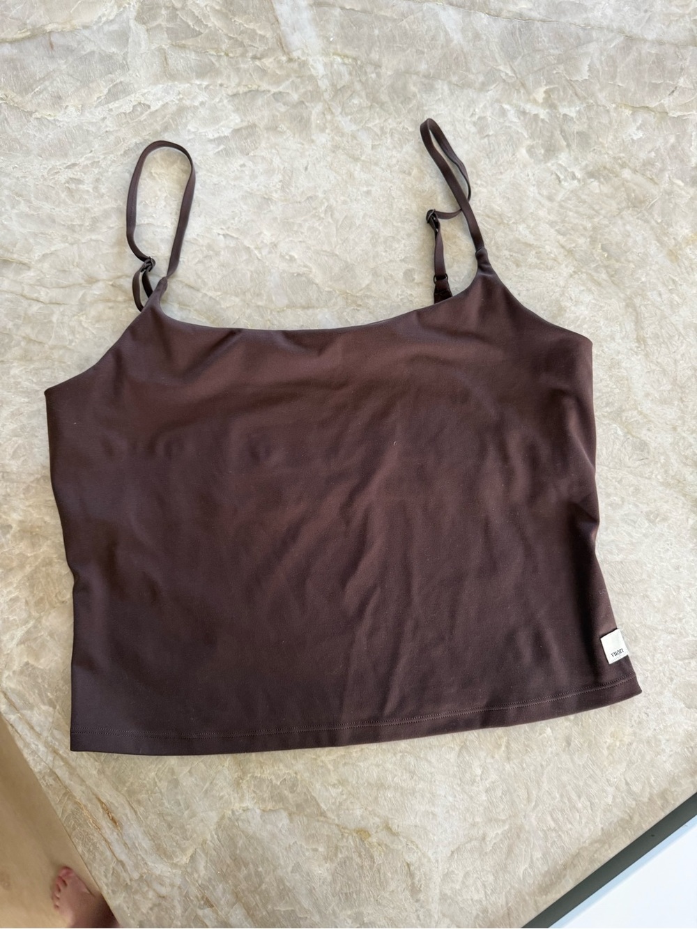 Vuori Chocolate Brown Adjustable-strap Cami
